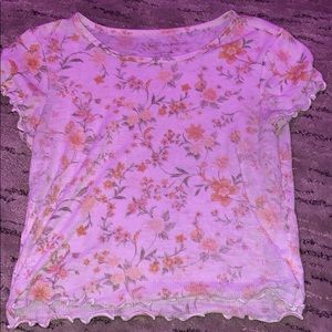 american eagle floral shirt